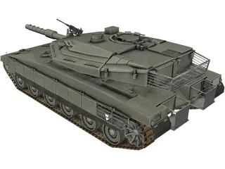 Merkava IV 3D Model preview