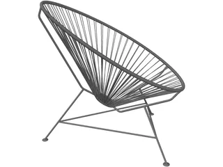 Chair Acapulco 3D Model preview