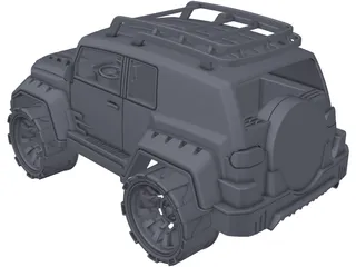 Toyota FJ Cruiser Toy 3D Model preview