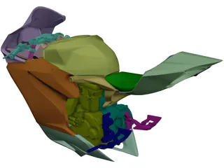 Ducati Panigale Body 3D Model preview