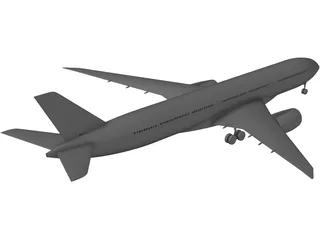 Airbus A350-900 3D Model preview