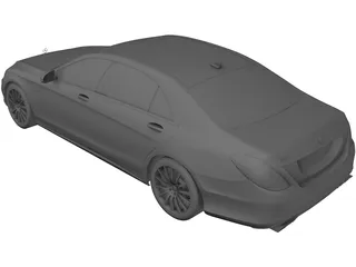 Mercedes-Benz S63 AMG W222 (2014) 3D Model preview