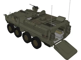 Stryker APC 3D Model preview