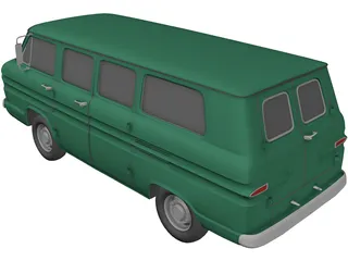 Chevrolet Corvair Greenbrier (1961) 3D Model preview