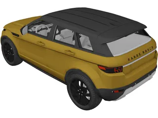 Range Rover Evoque 3D Model preview
