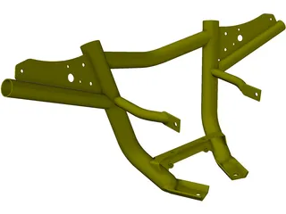 Yamaha Raptor Front Bar Carry 3D Model preview