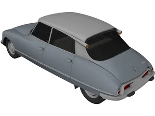 Citroen DS (1967) 3D Model preview