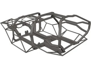 Halo Warthog Tube Frame 3D Model preview