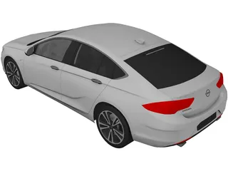 Opel Insignia (2018) 3D Model preview