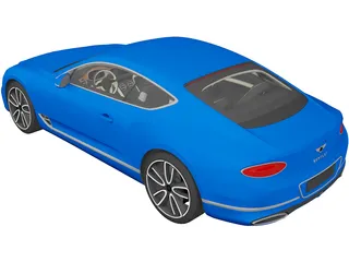 Bentley Continental GT (2018) 3D Model preview