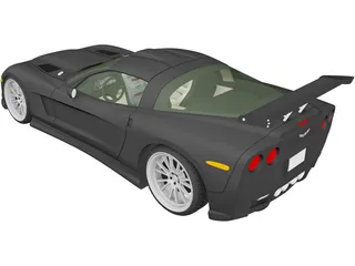 Chevrolet Corvette C6 [Tuned] 3D Model preview