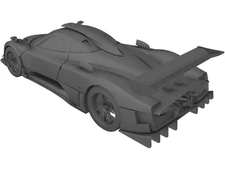 Pagani Zonda R 3D Model preview