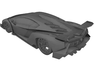 Lamborghini Veneno 3D Model preview