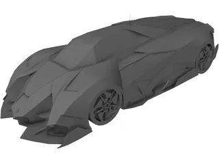 Lamborghini Egoista 3D Model preview