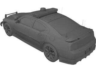 Dodge Charger SRT-8 2006 Police 3D Model preview