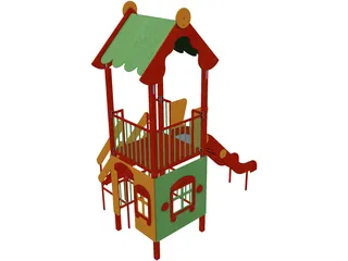 Park Slides 3D Model preview