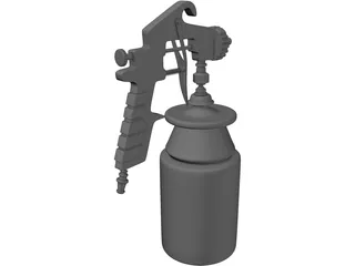 Spray Gun 3D Model preview