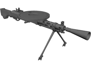 DP-28 3D Model preview