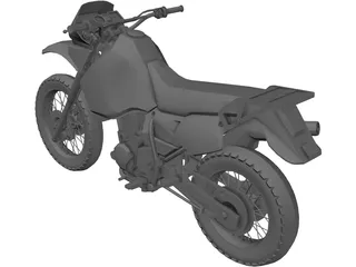 Kawasaki KLR650 3D Model preview