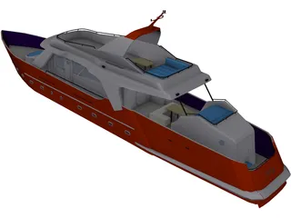 Boat 3D Model preview