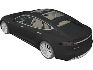 Tesla Model S 3D Model preview