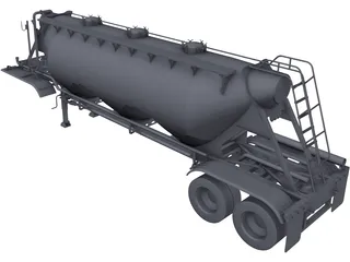 Tolva Americana 28 m3 3D Model preview