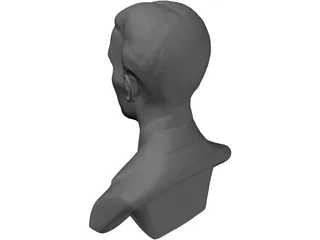 Nikola Tesla Bust 3D Model preview