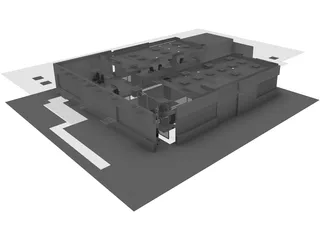 Bank 3D Model preview