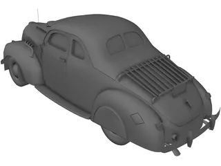 Ford Coupe (1939) 3D Model preview