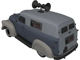 Chevrolet Panel Van (1951) 3D Model preview