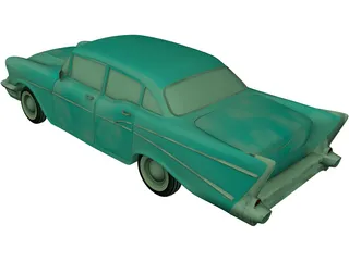 Chevrolet Bel Air Classic (1952) 3D Model preview