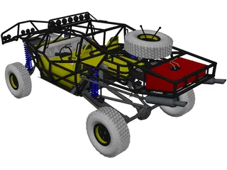 Trophy Truck 3D Model preview