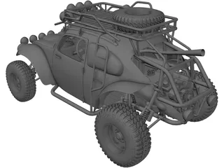 Volkswagen Beetle Trophy Truck 3D Model preview
