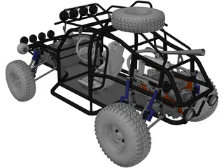Dune Buggy 3D Model preview
