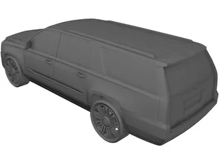 Cadillac Escalade (2017) 3D Model preview