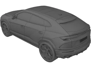 Lamborghini Urus (2018) 3D Model preview