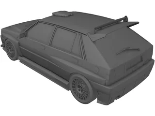 Lancia Delta HF Integrale Evoluzione 3D Model preview