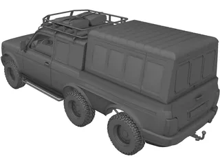 Lada Niva Urban 6x6 3D Model preview
