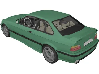BMW M3 E36 (1997) 3D Model preview