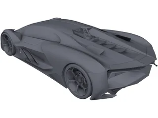 Lamborghini Terzo Millennio Concept 3D Model preview