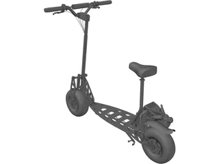 Go-Ped Motorized Scooter 3D Model preview