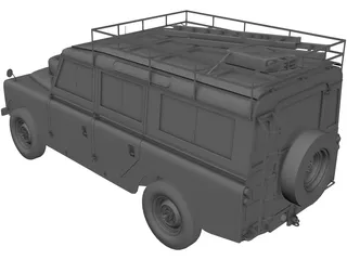 Land Rover Series IIa Station Wagon (1967) 3D Model preview