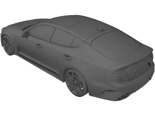 Kia Stinger GT (2018) 3D Model preview