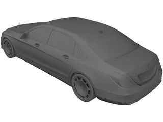 Mercedes-Maybach S 650 (2018) 3D Model preview
