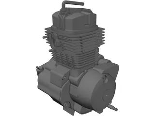 Honda 150 Engine 3D Model preview