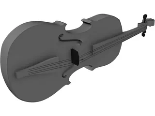 Violin Traditional 3D Model preview