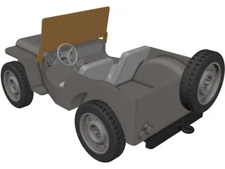 Jeep Wrangler 3D Model preview