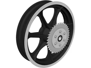 Merrelli Rear Wheel 3D Model preview