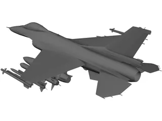 Mitsubishi F-2 Viper Zero 3D Model preview