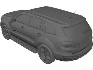 Ford Everest (2017) 3D Model preview